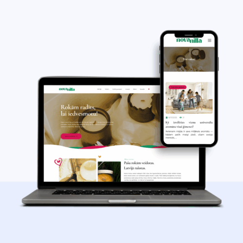 Novanilla – internetveikala izstrāde (1)