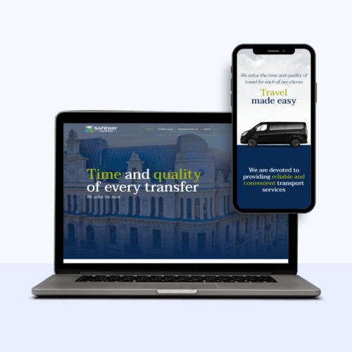 SafeWay transfers - mājas lapas izstrāde 6